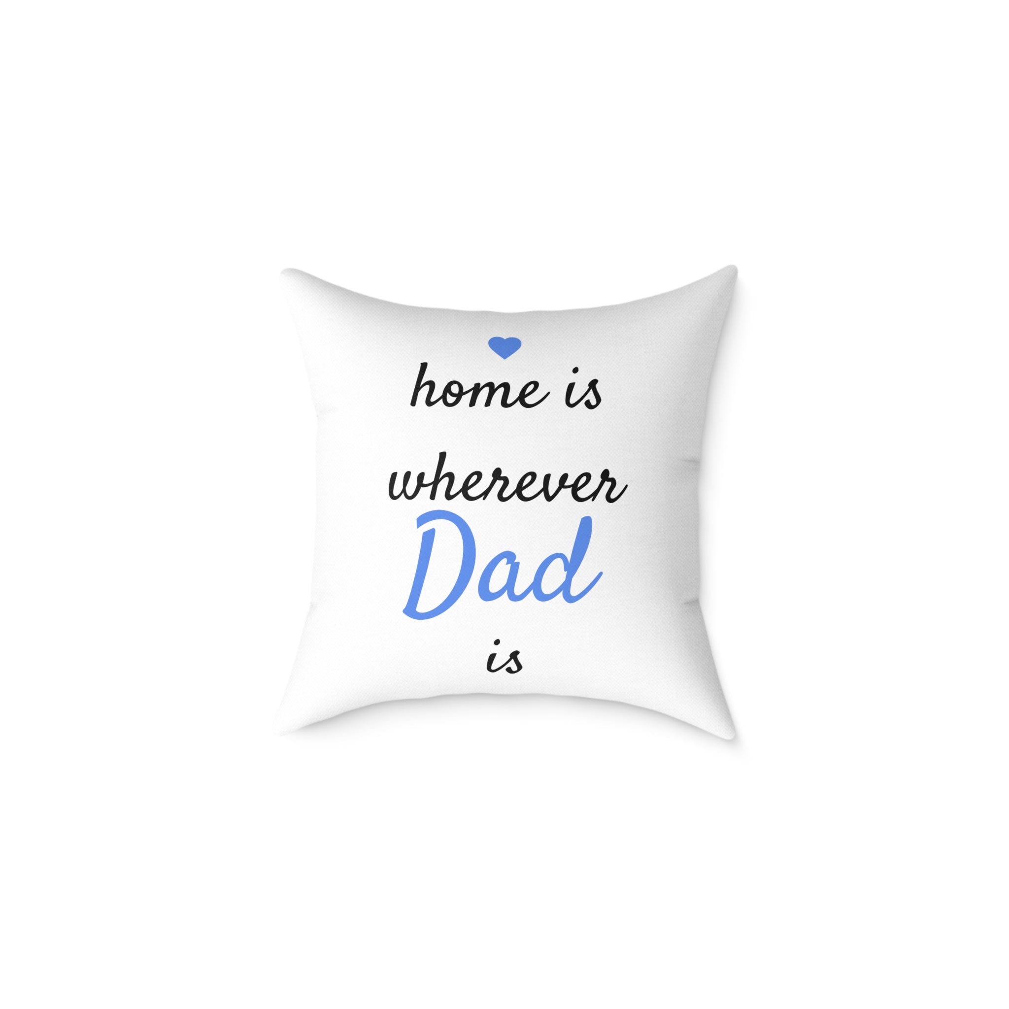 Personalized Throw Pillow – Home Is Wherever [Name] Is (Blue)