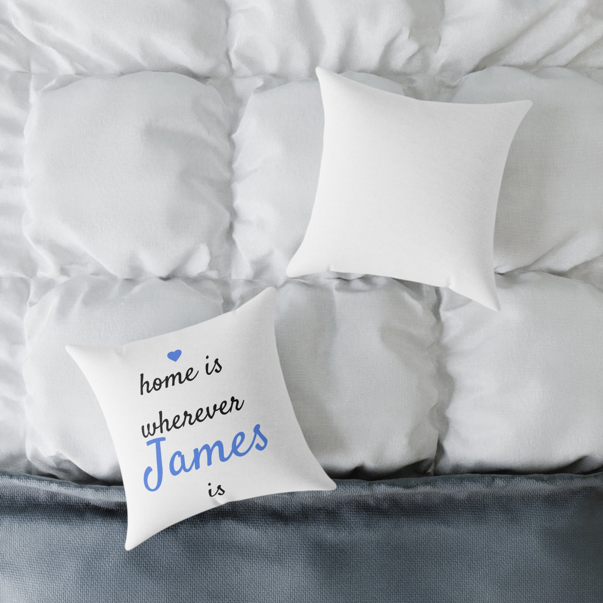 Personalized Throw Pillow – Home Is Wherever [Name] Is